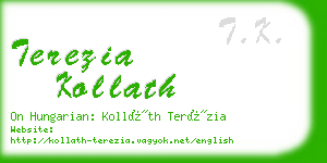 terezia kollath business card